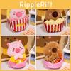 Lotus Popcorn Capybara Fries Plush Toy Cartoon Stuffed Doll Gift Decoration