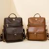 Women's Backpack Large Capacity Soft Leather Retro Backpack Travel Computer Bag