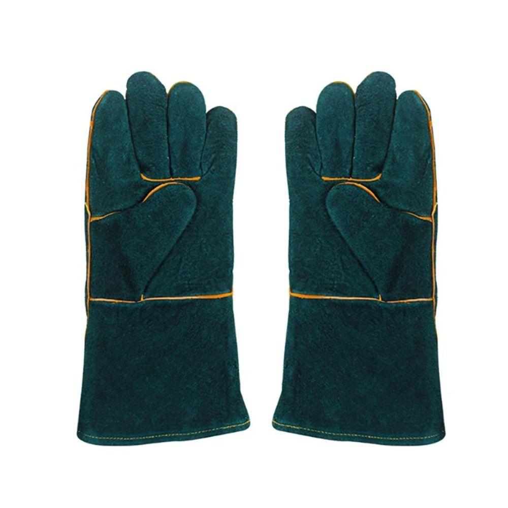 Ultra Long Anti-Bite Safety Glove Anti-Bite Work Gloves Leather Welding  Gloves  Cat Reptiles
