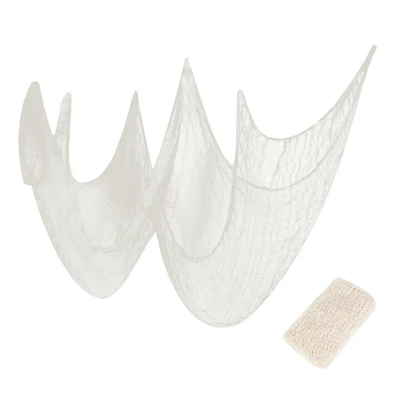 Черная марлевая ткань для привидения на Хэллоуин, украшение для дома с привидениями, марля, украшение для улицы с привидениями, принадлежности для украшения на Хэллоуин