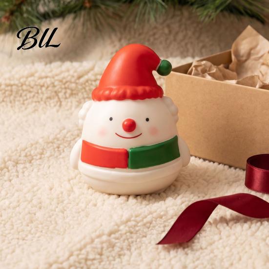 Slow Rebound Squeeze Toy Christmas Snowman Toy, Stress Relief Cute Fidget Sensory Toys Figurine, Stocking Stuffer Party Favor, Gift for Kids