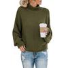 New Autumn Long Sleeve Loose Casual Knitwear Sweater Women Winter Half High Neck Pullover Sweaters for Women Fashion Plus Size Knitted Sweater 24889