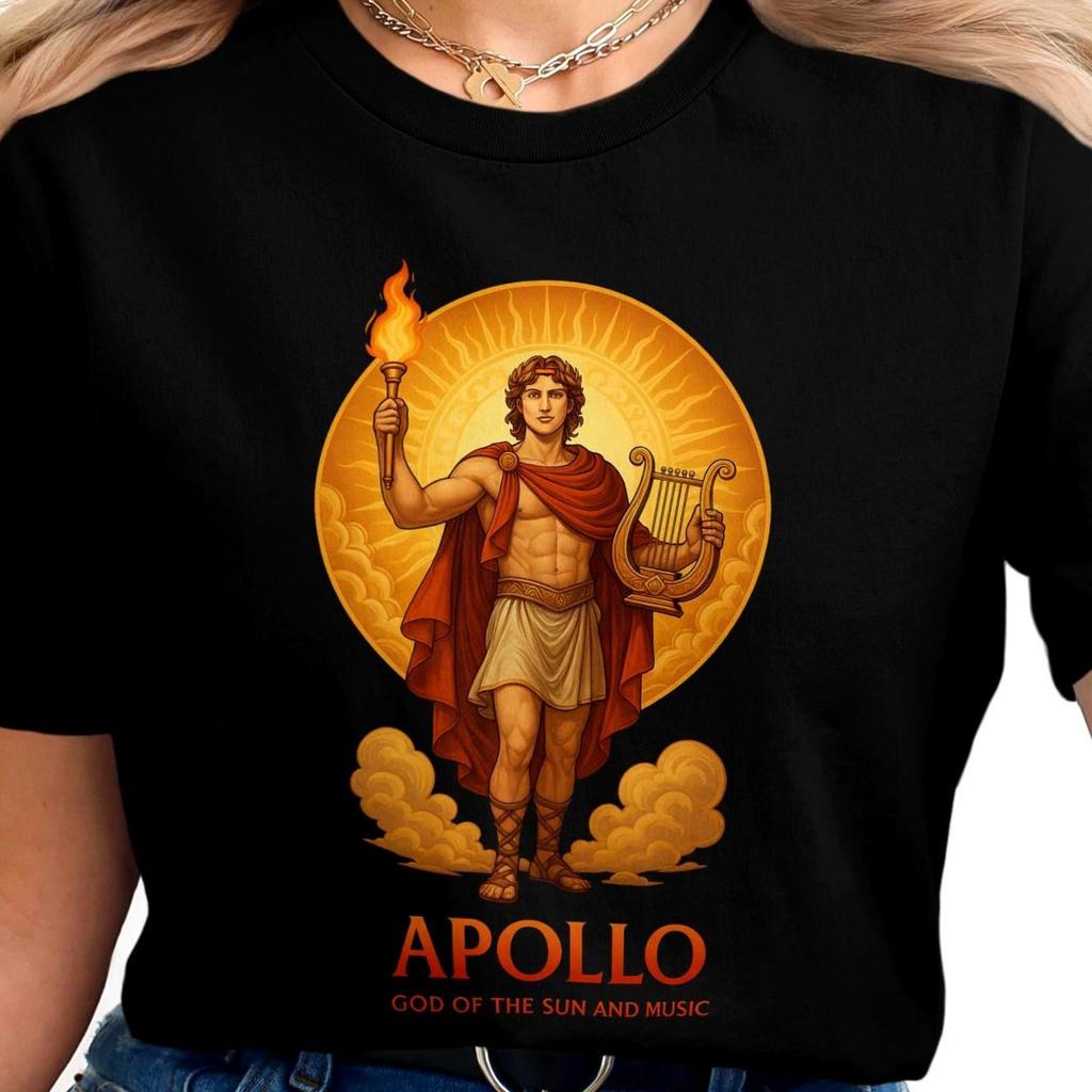 Футболка Apollo | Греческая мифология | Бог Солнца и Музыки | Винтажная футболка Apollo