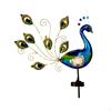 Декоративный садовый столбик Light Metal Peacock Solar Yard Decor