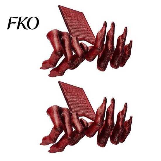 Gothic Home Decor Creepy Demon Claw Bookmark, 3D Printed Scary Dark Style Bookmark Hand for Book Lovers, Halloween Bookshelf