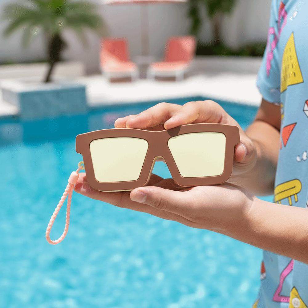 Shockproof Shell Silicone Glasses Bag Food Grade Dopamine Cosmetic Pouch Summer Camp