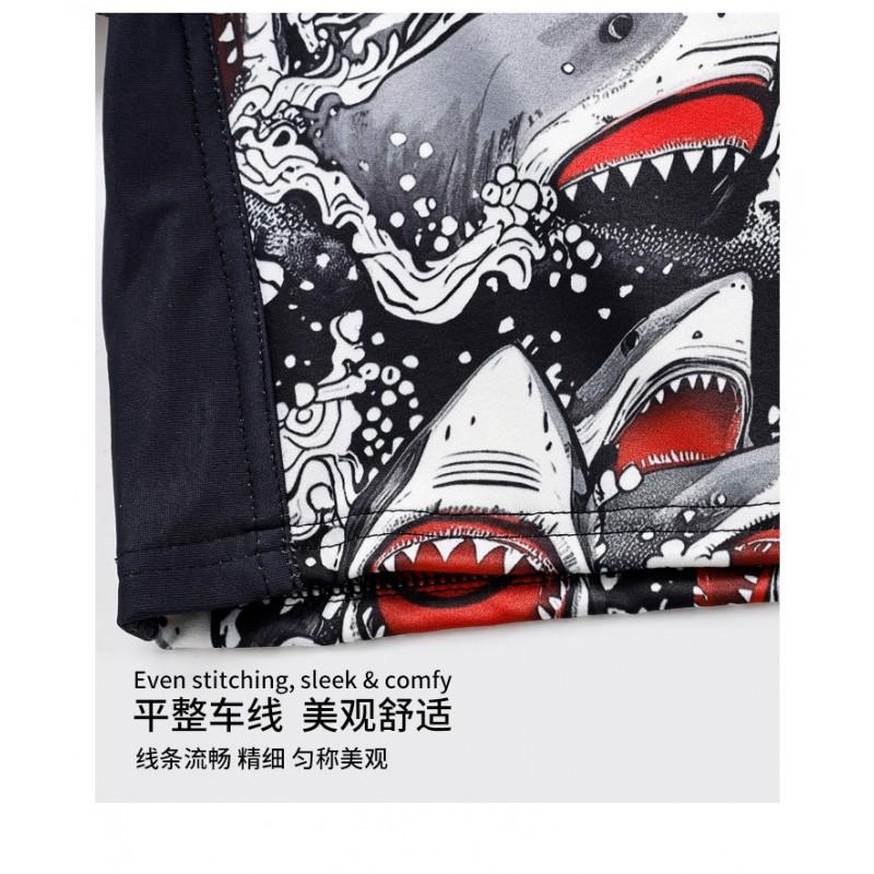 MMA Boxing Muay Thai Training Shorts Men - Shark Print Fight Gear Quick Dry Combat S To 3XL