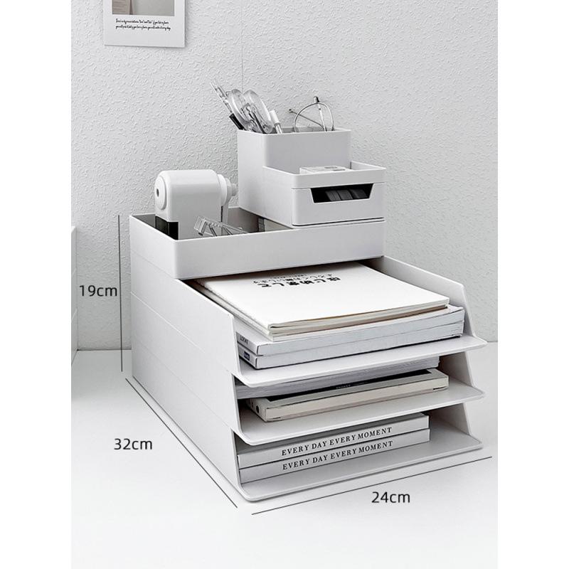 Многофункциональный настольный органайзер: Папка-органайзер формата А4, Подставка для ручек, Офисная стойка для хранения