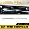 Для Toyota Camry 70 XV70 2018 2019 2020 ABS Автомобильный центральный пульт управления кондиционером Вентиляционный выход Отделка Крышка Аксессуары для интерьера