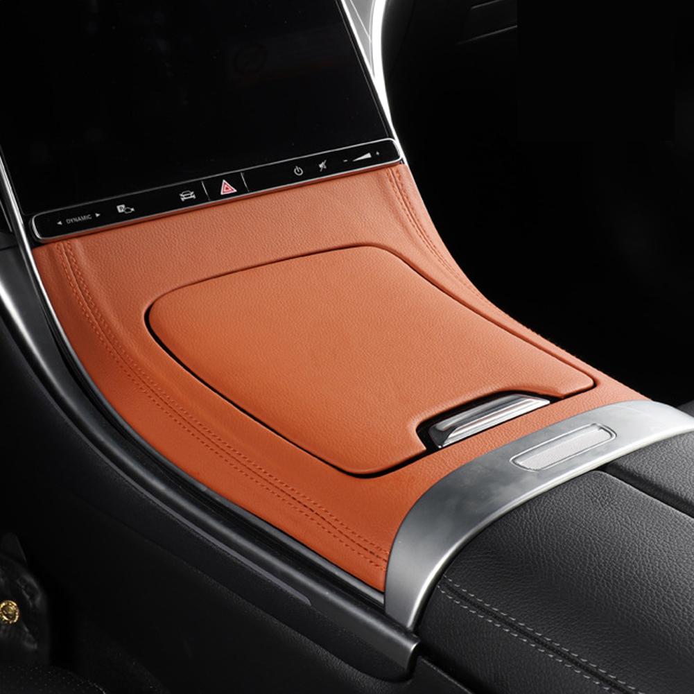 2Pcs/set Car Central Control Panel Cover Trim Protection Retrofit Sticker Film Console Accessories For Mercedes Benz C W206C260LC200LC300L
