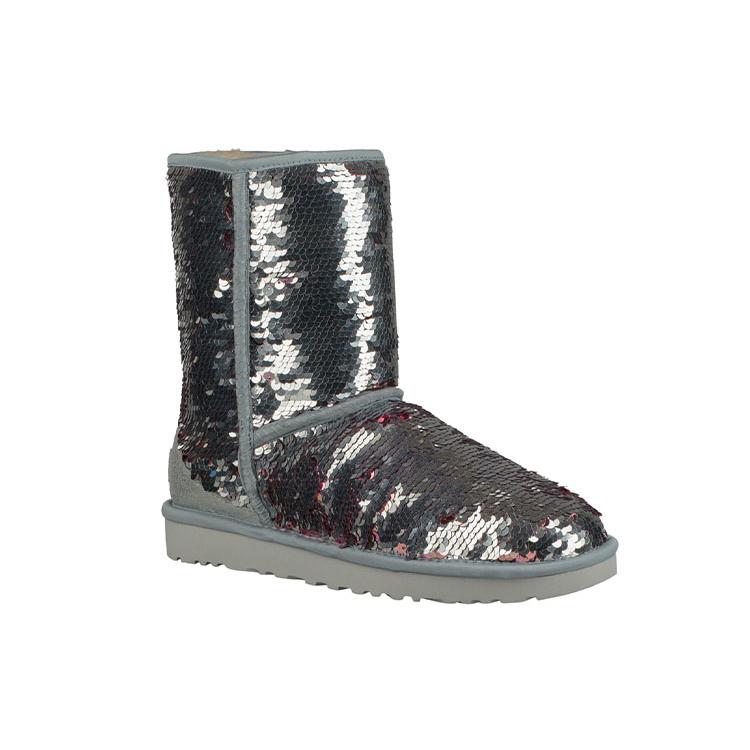 UGG Classic Short Sequin 'Silver' Women's 1094982-SLVR