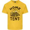 Home is Where My Tent is Funny Camping Unisexs Light Cotton TShirt