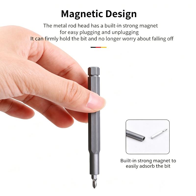 24-In-1 Magnetic Screwdriver Set - Precision Repair Kit For Phone, Computer & Electronics - 24 Detachable Steel Bits