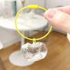 1/6Pcs Cat Style Memorial Keychain Pendant Transparent Cat Hair Storage Bottle Key Chain Pet Memorial Accessories