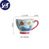 Nordic Hand-painted Ceramic Breakfast Mug Creative Personality Trend Large Capacity Coffee Oatmeal Mug Milk Cup