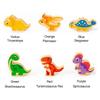 Educational Wood Dinosaur Jigsaw Early Learning Toddler Puzzles  Family Playing