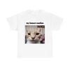 My Honest Reaction Tshirts Funny Cat Printed TShirts Women Casual Short Sleeve Tees Womens Joke Humor Summer Clothing