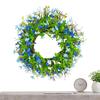 Good-Spring Wreath For Front Door Artificial Spring Front Door Garland Bright Color Wildflower Wreath For Porch Fireplace