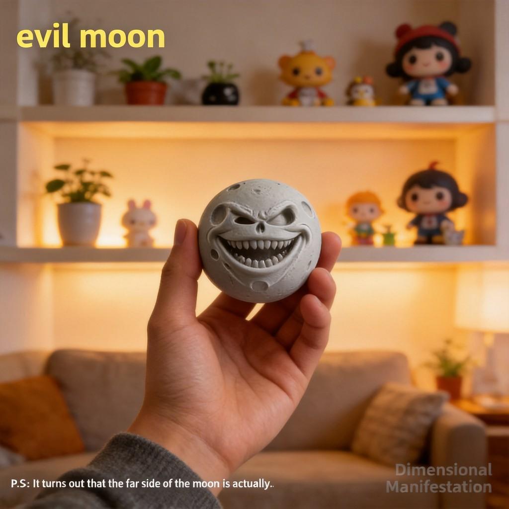 Злое Лунное Пробуждение 8 см PLA 3D-печатная модель Игрушка Для Подарка Коллекционеров И Декора