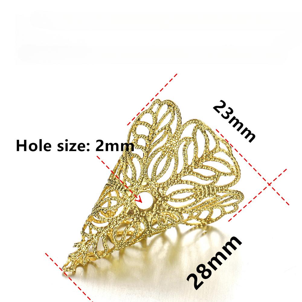 20 шт. 23x28 мм шапки для бусин древние подвески в форме цветка кулон для изготовления ювелирных изделий DIY принадлежности для сережек аксессуары