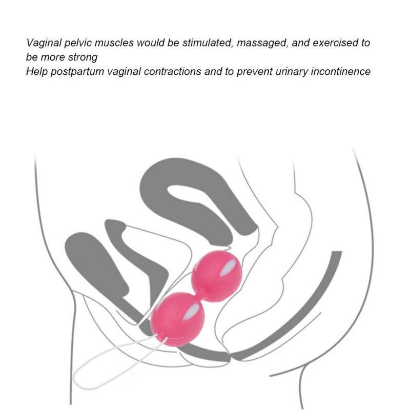 Женский двухтоновый шарик гейши, утяжеленный Кегелем, вагинальные плотные упражнения, секс-игрушки для женщин, вагинальные шарики