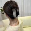 Horsehair Leather American Cow Boy Style Hair Claws Fashion Leopard Pattern Retro Rectangle Hair Clips