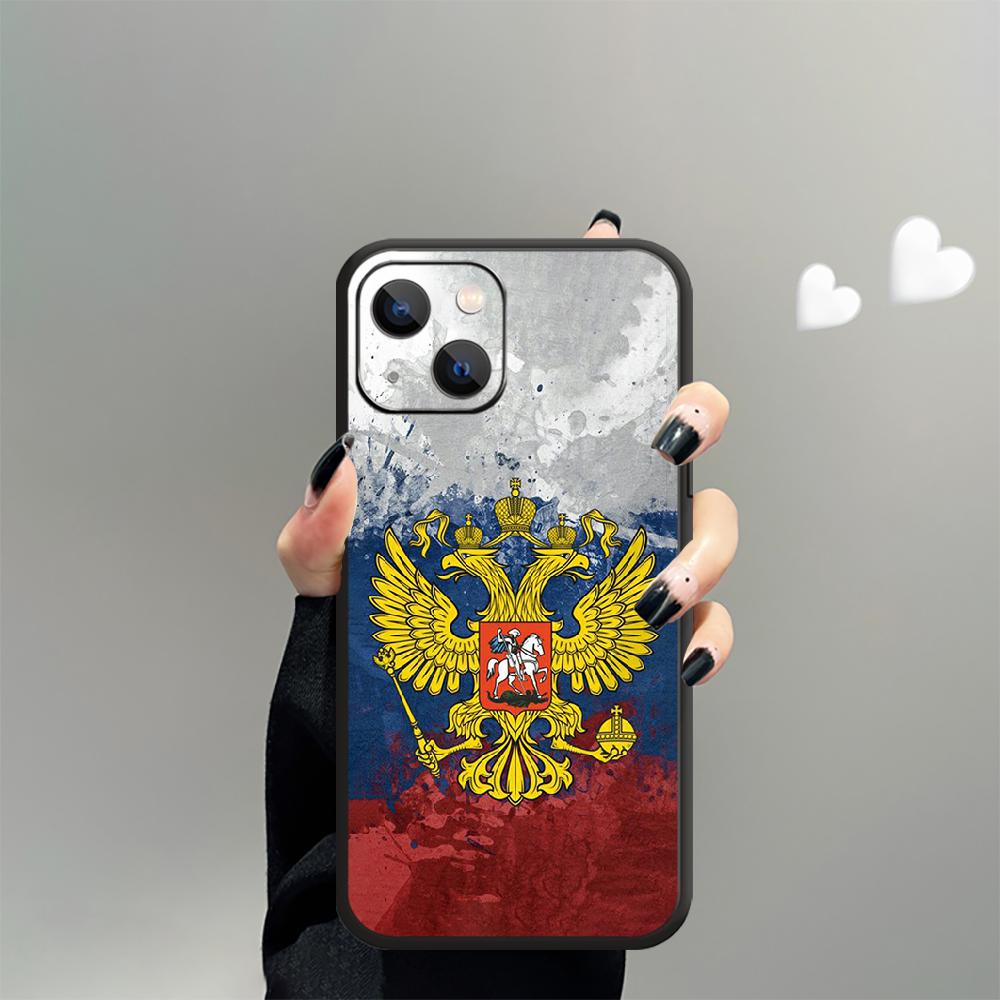 Чехол для телефона с флагом России для iPhone Samsung Galaxy Redmi Xiaomi Oppo OnePlus Note SA 7 8 9 10 11 12 13 14 20 21 22 23 53 54 Pro Max Plus Ultra TPU Soft