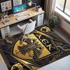 AEK Athens FC Pattern Rug, Indoor/Outdoor Mat, for Picnic, Gameroom, Bedroom, Office, Living Room, Home Decor Carpet, Birthday Gift