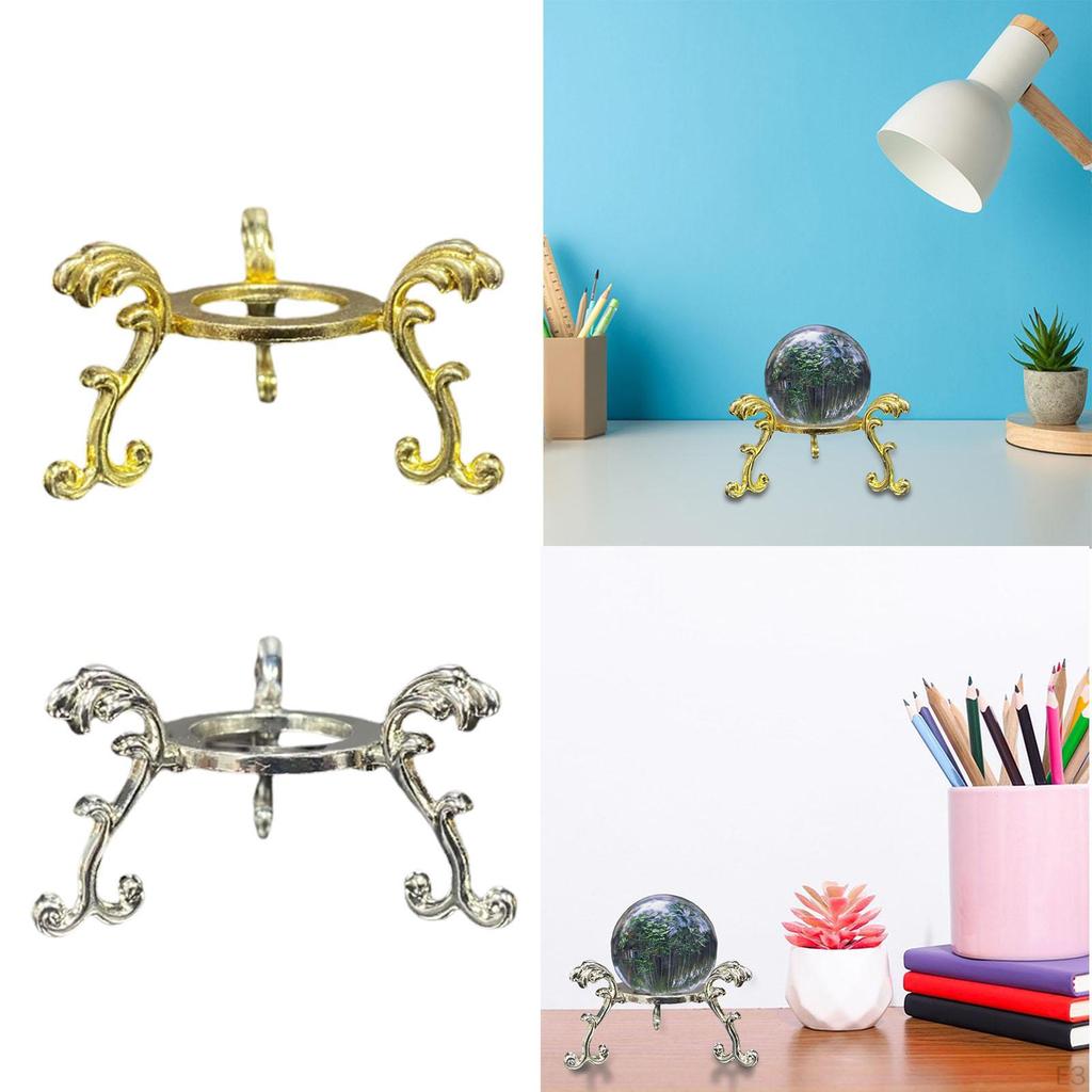 Хрустальный шар, подставка для дисплея, стойка для драгоценных камней, декоративный держатель железной сферы, каменный постамент, подставка для дома