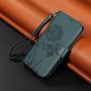 Leather Wallet Flip Case For OPPO A57S A77 A15 A15S A16 A16S A54S A17 A96 4G 5G Dandelion Embossed Design, Card Slots, Wrist Strap