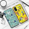 Черный мягкий чехол JS45 SpongeBob Friend для OPPO Reno 8 6 5 4 Pro Plus Find X3 A17 A3 A31 A38 A40 A53 A54 A55 A74 A76 A78 A77 A80 A94 A95 A96 Lite