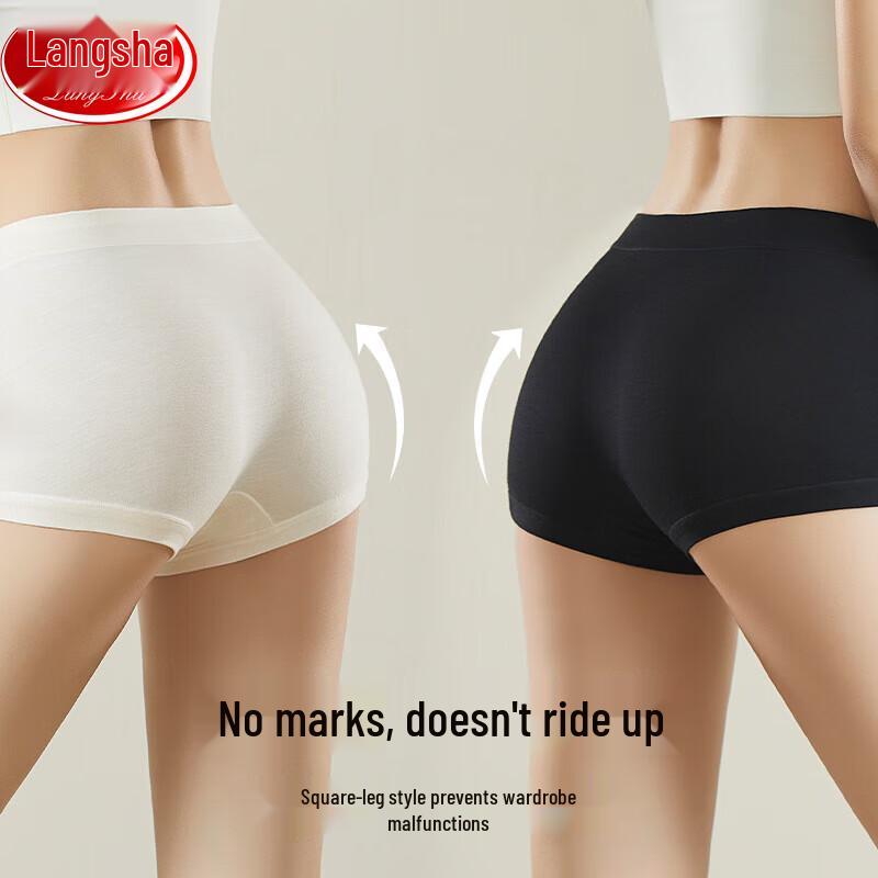 Langsha Women's Modal Anti-Chafing Boy Short Underwear (3-Pack)