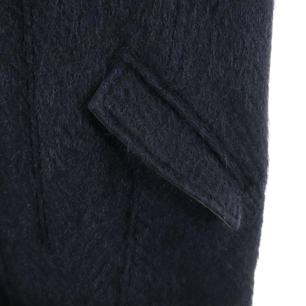 SHAREEF Made In Japan Wool Coat 2 Navy Fur Hood Men's Used