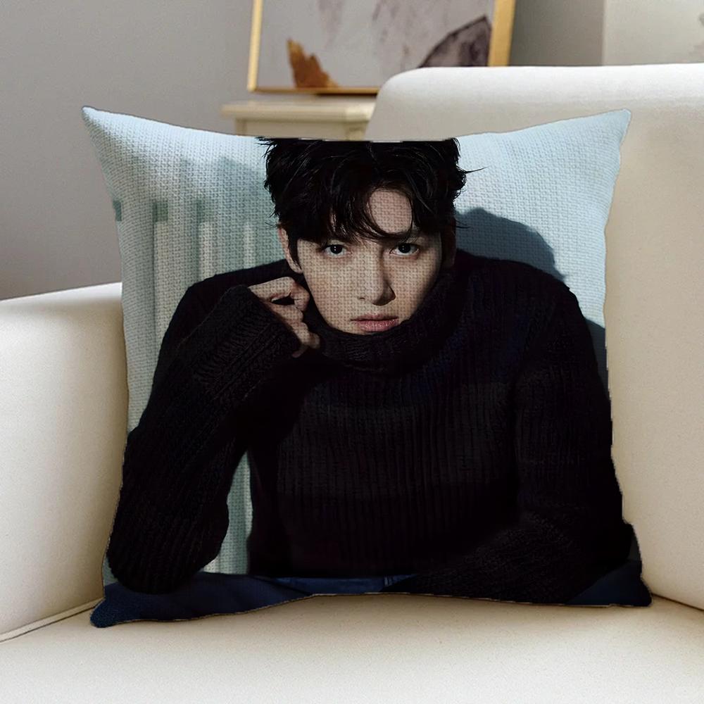Чехол для подушки S-Chang Wook Jis, Чехол для подушки, Наволочка, Антиклещевая, Невидимая молния, Льняная подушка для дивана