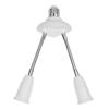 Durable E27 LED Lamp White Base Adjustable Rotary Light Bulb Socket Holder Adapter Converter Easy To Use for Home Hotel