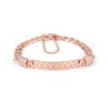 14Kgp Rose Gold Curb Bangle Bold Chain Fashion Bracelet