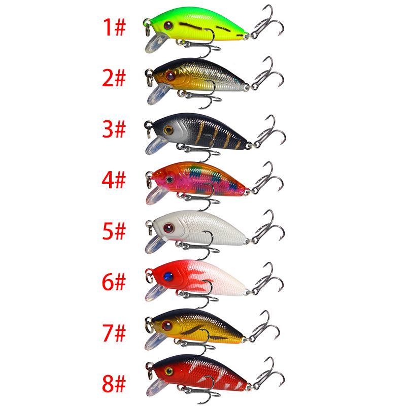 5cm/4.2g Minnow Rock Simulation Hard Bait - Ideal for Sea and Freshwater Fishing.