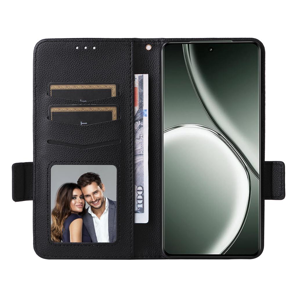 Для Realme GT Neo6 SE 5G/Neo6 5G/GT 6 5G/GT 6T 5G Чехол с ремешком на запястье Текстура личи Кожа PU Кошелек Чехол для телефона