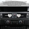 RBOKO 2pcs Car Air Vent Clips,Bling Crystal Heart Charm Car Air Vent Clip,Car Air