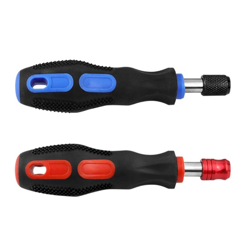Magnetic Ratchet Screwdriver Bit Holder Security Bit Antislip Handle 1/4'' 6.35mm Handle Magnetic Bit Driver