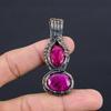Ruby Pendant Gemstone Jewelry, 999 Copper Wire Wrapped Handmade Pendant, Latest Design Jewelry