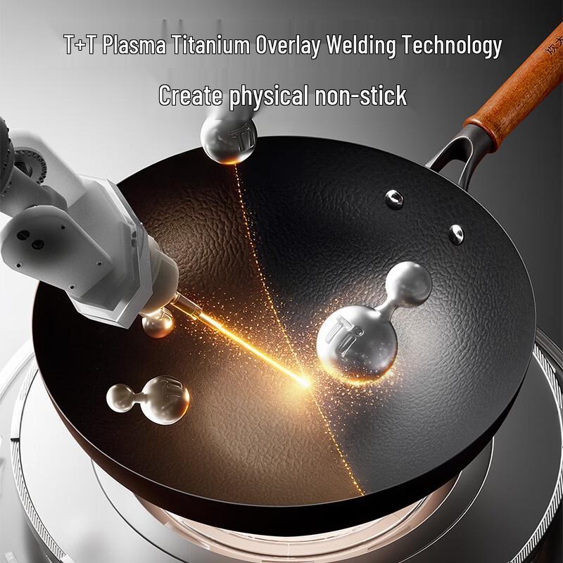 COOKER KING 30cm Titanium-Reinforced Forged Wok