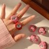 Clock Ring Bow Water Diamond Cute Simple Fashionable Unique Ring Versatile Colorful Ring Watch Exquisite Gift
