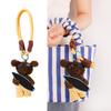 Adorable Puppy Plush Pendant Keychain - Cute Bag Charm for Couples