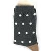 Abiruz Women's Daily Dot Pattern Socks Gray HM-53-WBT