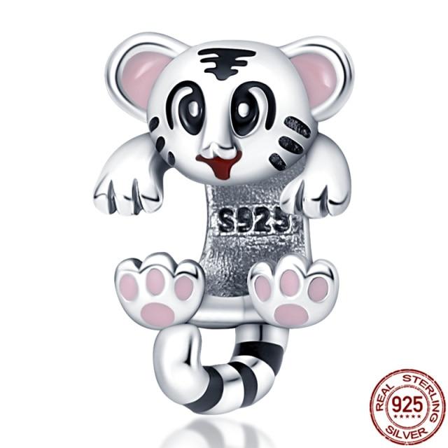 Charm Plata De Ley 925 Suitable Bracelet 925 Sterling Silver Kitten Galaxy Series Beaded Women's Diy Jewelry