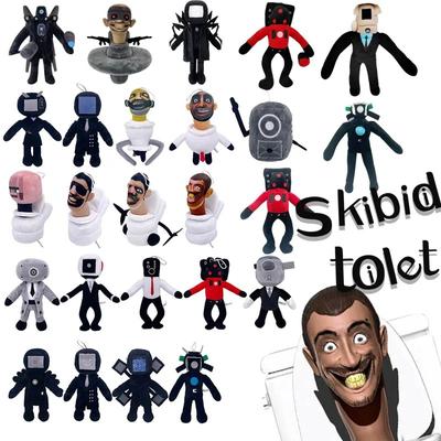 26 шт. Skibidi туалет плюшевая игрушка Skibidi Dop да да игрушка Skibididop туалет Камара камера плюшевая игрушка наклейка Рождественский подарок