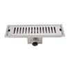 304 Stainless Steel Floor Drain 30 × 10 cm / 11.81×3.94in Shower Floor Drain  Bathroom