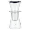 Iwaki Heat-Resistant Glass Water Drip Coffee Server, 440ml, K8644-CL