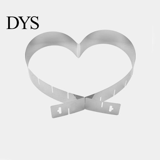 Professional Grade Cake Decorating Tool Heart Shaped Pan, Stainless Steel Baking Mold, Adjustable Size Heat Resistant Durable Metal Pan Reusable Easy